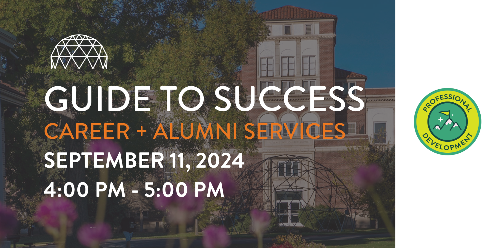 Guide to Success - Career + Alumni Services: 09/11/2024