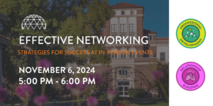 Effective Networking: Strategies for Success at In-Person Events