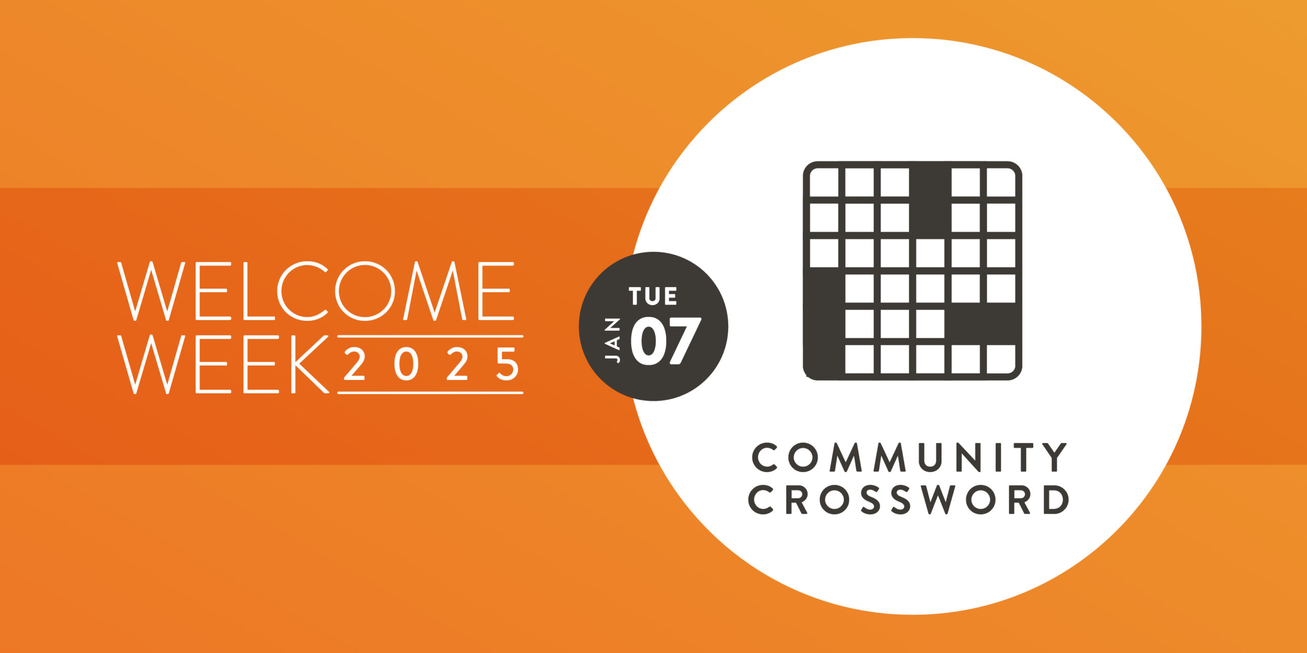 Welcome Week: Community Crossword